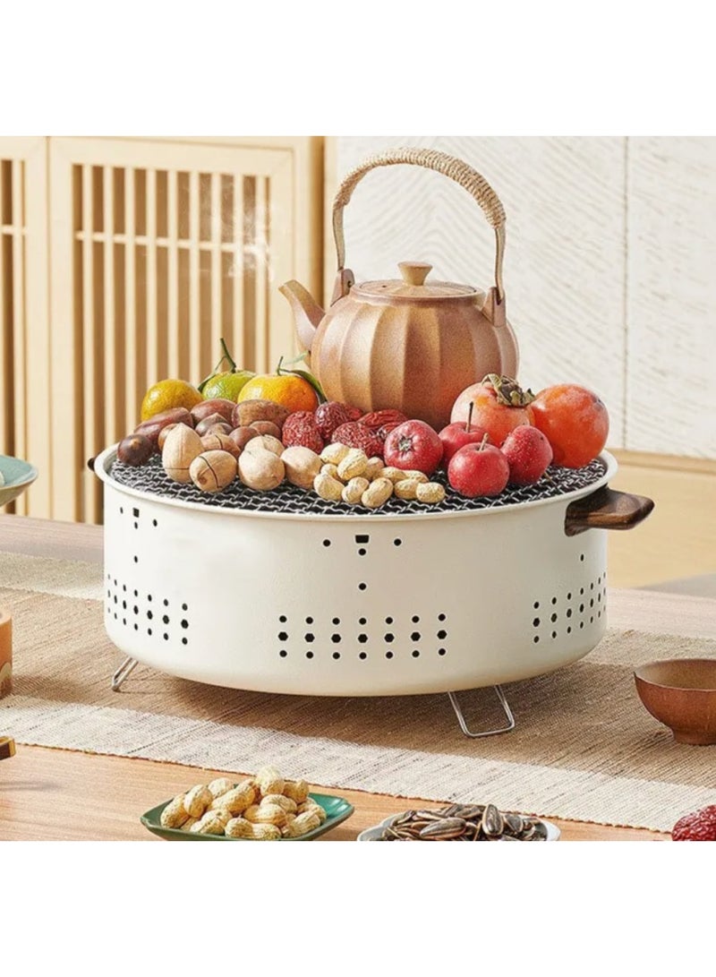 Camping Grills Portable Removable Charcoal Oven with Grill Net Compact Outdoor Cooking Equipment for Hiking and Camping Trips - Image 5